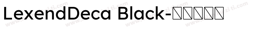 LexendDeca Black字体转换